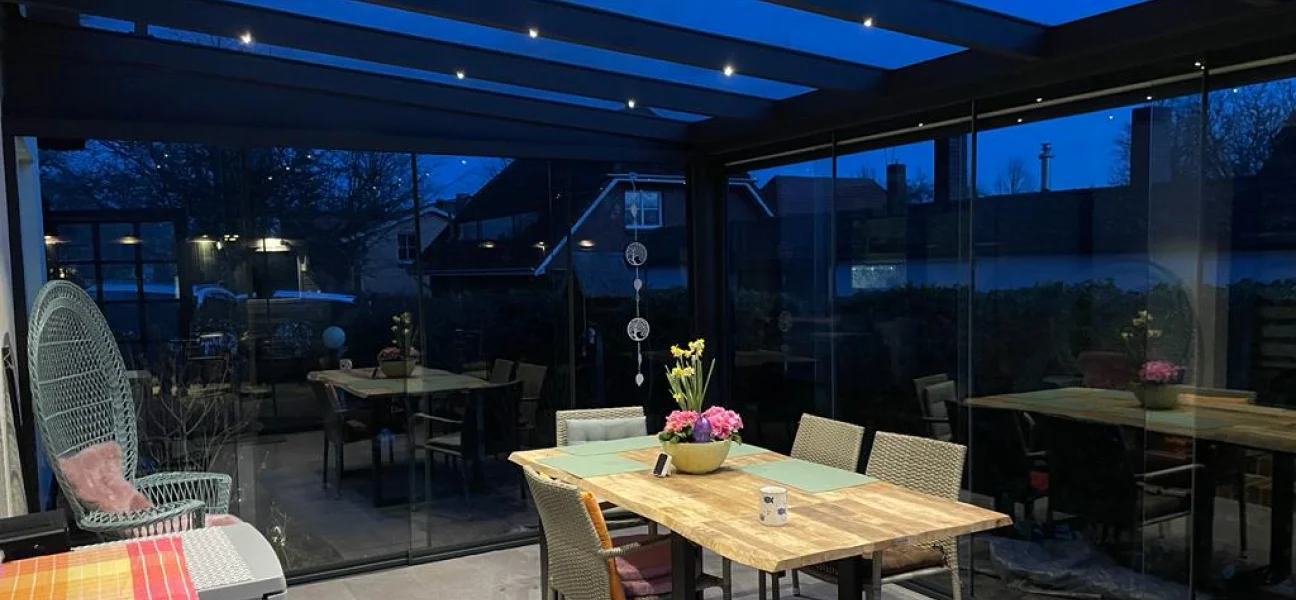 Sommergarten mit LEDs