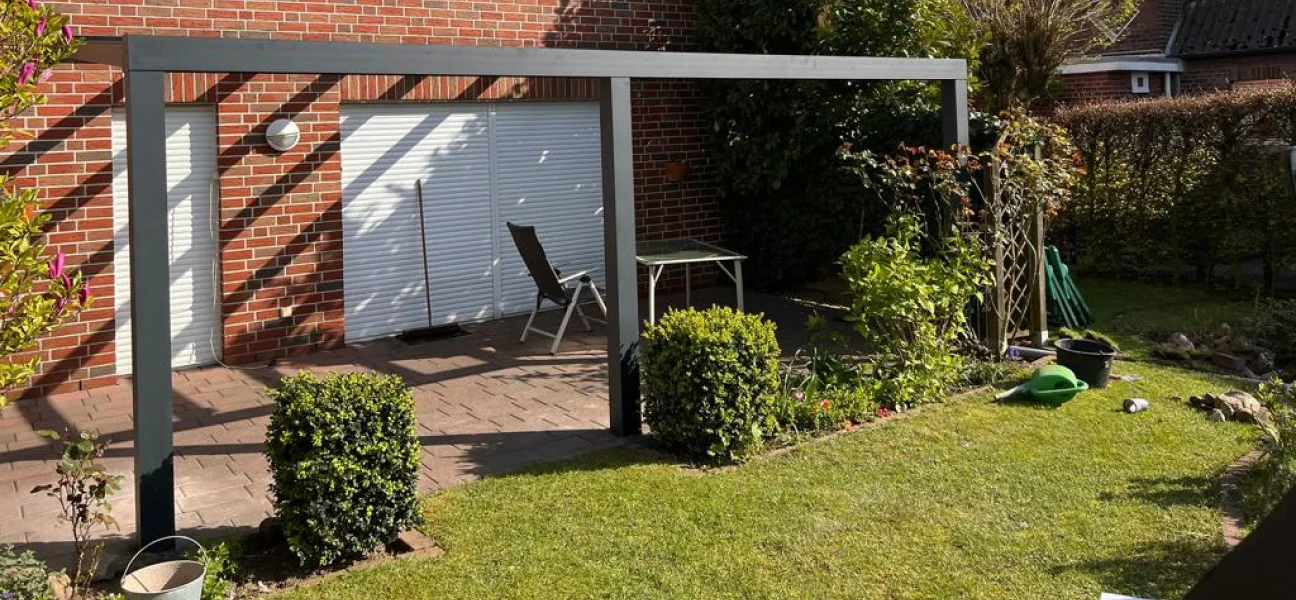 Terrassenüberdachung aus Aluminium